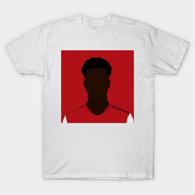 Bukayo Saka Minimalistic Face Art T-Shirt by GotchaFace